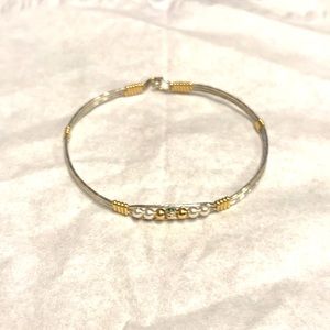 1 Ronaldo silver and gold bracelet